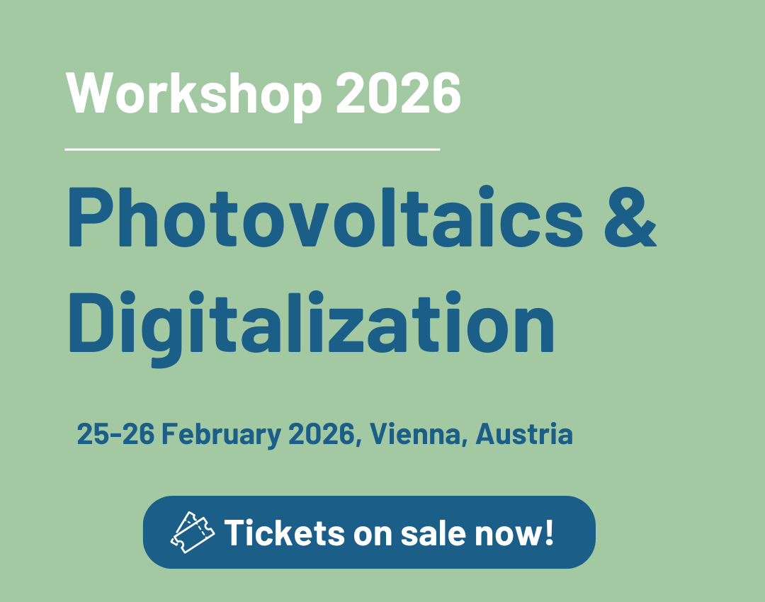 EERA Workshop on Photovoltaics & Digitalization – Tickets now available!